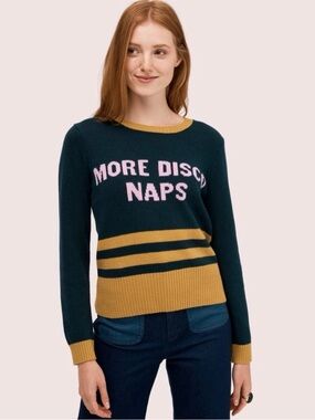 kate spade More Disco Naps Crewneck Sweater